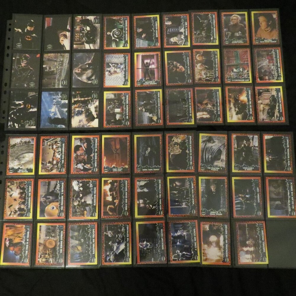 Batman Returns Trading Card Lot of 98 Cards/Excellent Condition